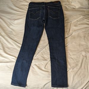 Levi's demi curve 27 w 30 L blue skinny jeans